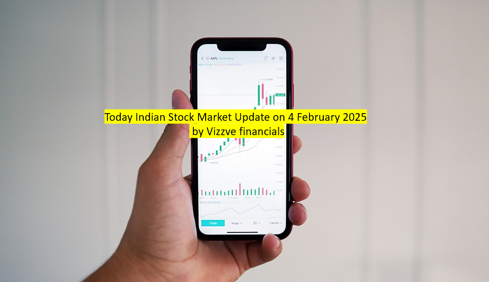 Today Indian Stock Market Update on 4 February 2025 by Vizzve financials